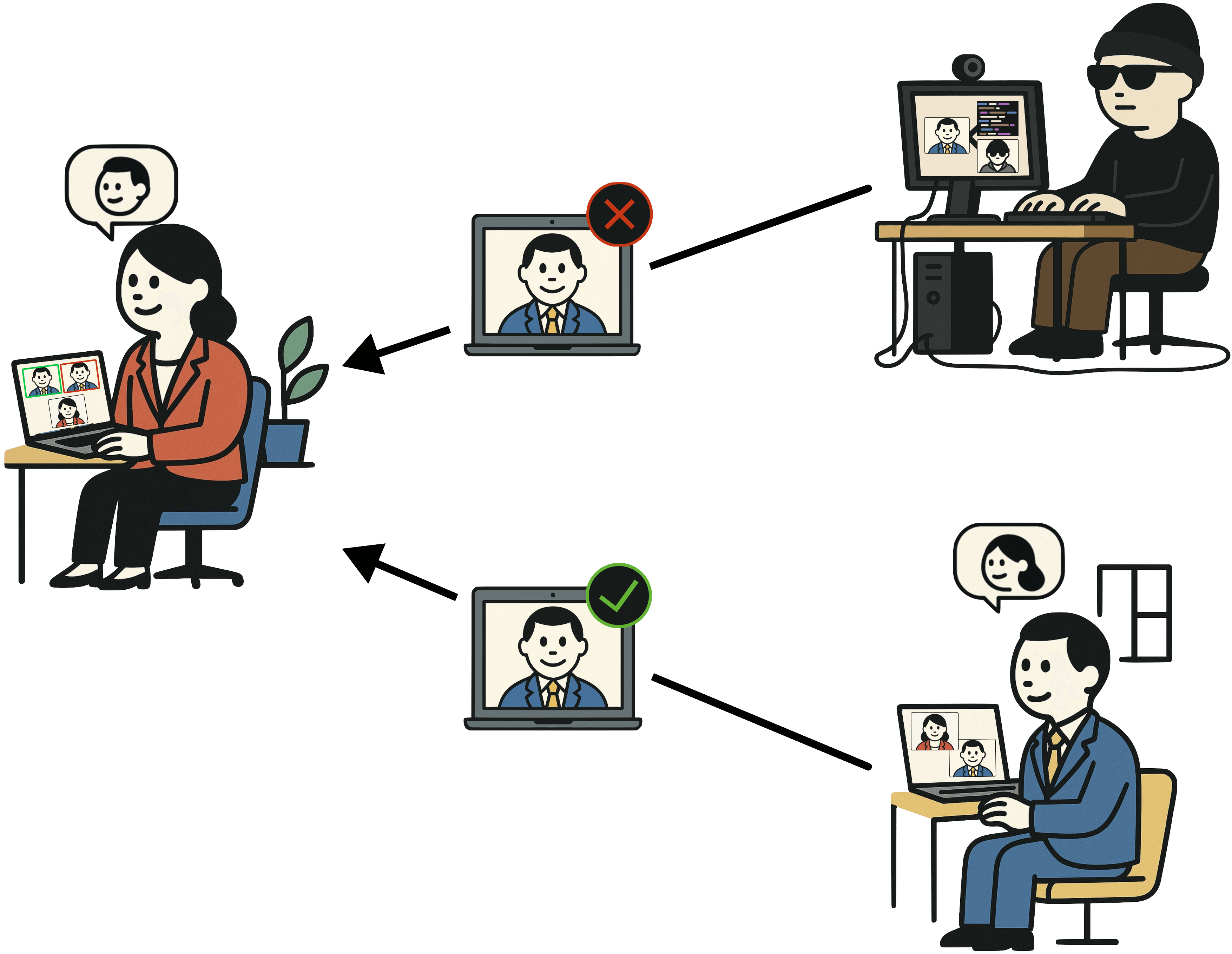 Hero illustration of secure camera stream